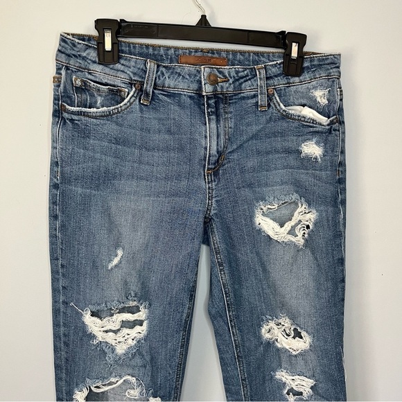 Joe’s Jeans The Billie Boyfriend Slim Cropped Distressed Denim Jeans Size 28 - Picture 7 of 15
